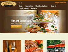 Tablet Screenshot of elliescafe.com